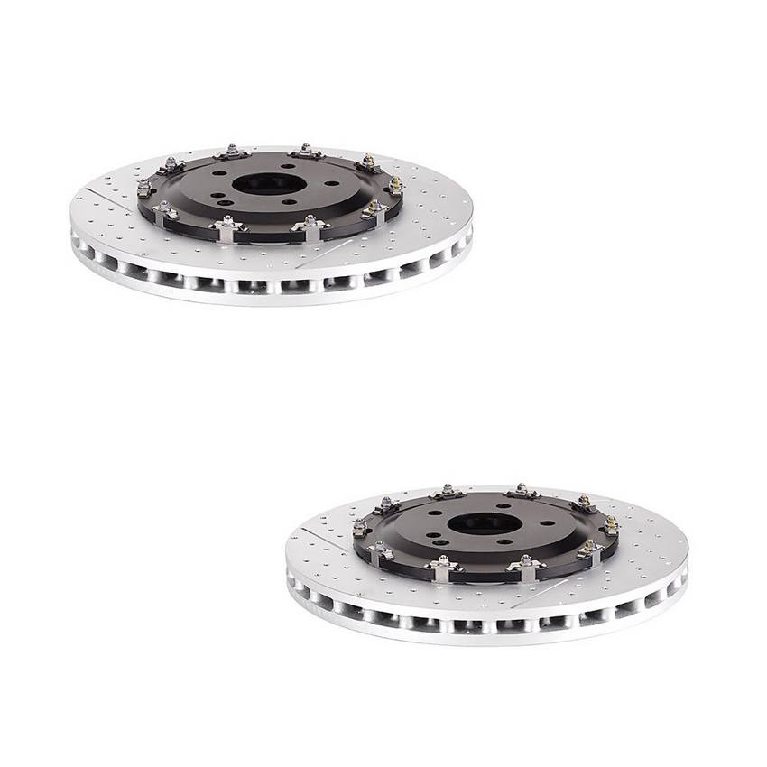 Mercedes Brakes Kit - Brembo Pads and Rotors Front (360mm) (Low-Met) 005420392041 - Brembo 4191384KIT